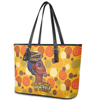 African She Believed Leather Tote Bag She Could So She Did