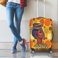 African She Believed Luggage Cover She Could So She Did