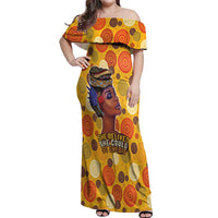 African She Believed Off Shoulder Maxi Dress She Could So She Did