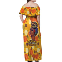 African She Believed Off Shoulder Maxi Dress She Could So She Did
