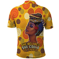 African She Believed Polo Shirt She Could So She Did