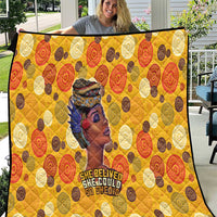 African She Believed Quilt She Could So She Did