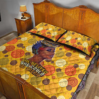 African She Believed Quilt Bed Set She Could So She Did
