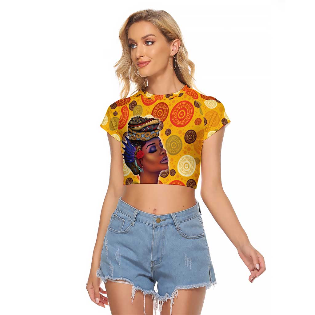 African She Believed Raglan Cropped T Shirt She Could So She Did