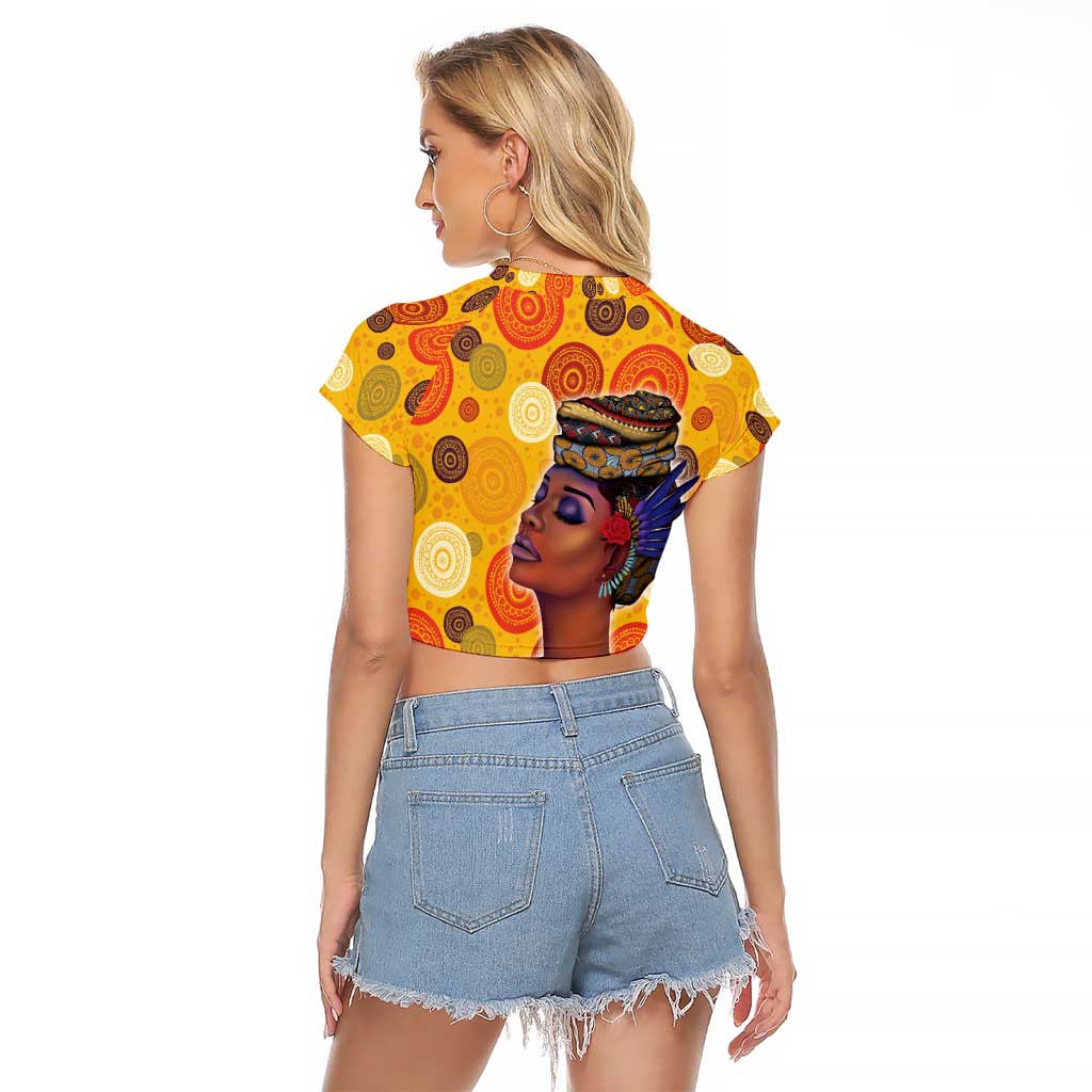 African She Believed Raglan Cropped T Shirt She Could So She Did