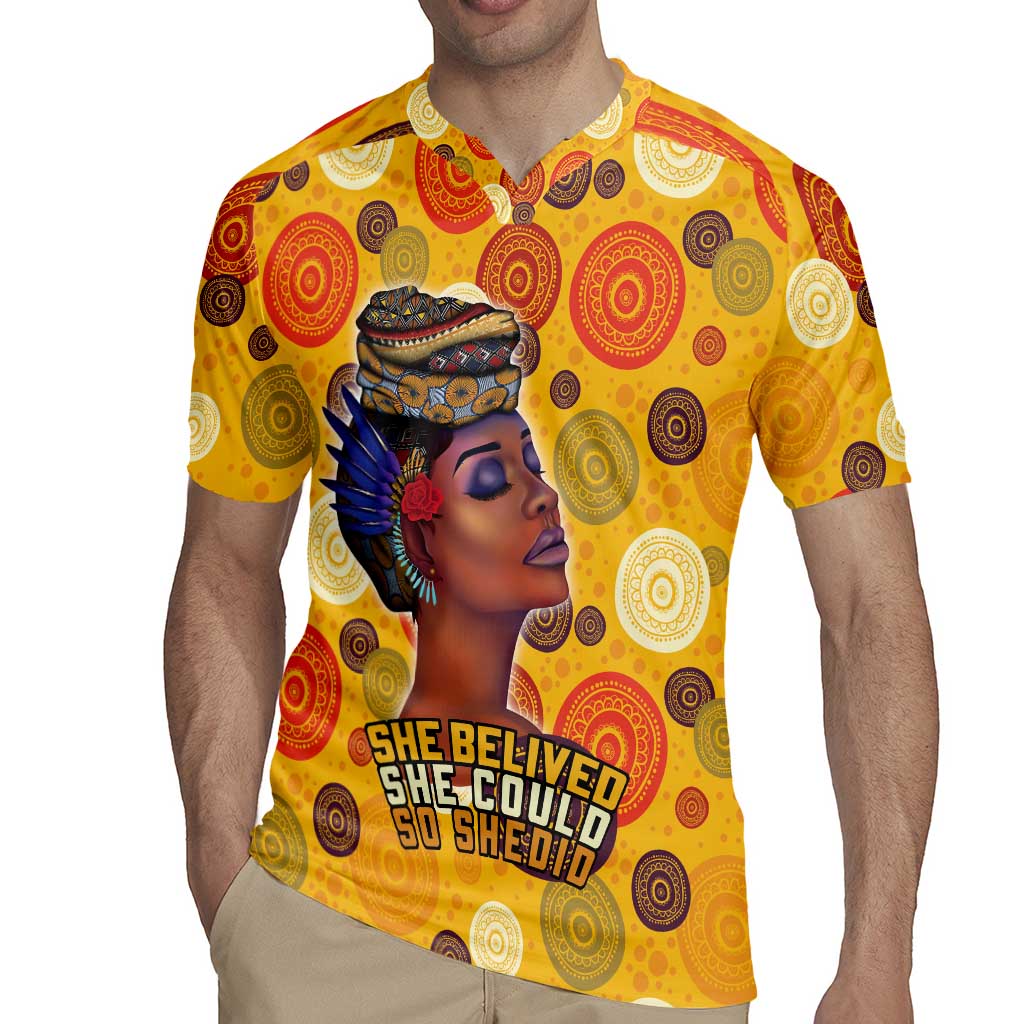 African She Believed Rugby Jersey She Could So She Did