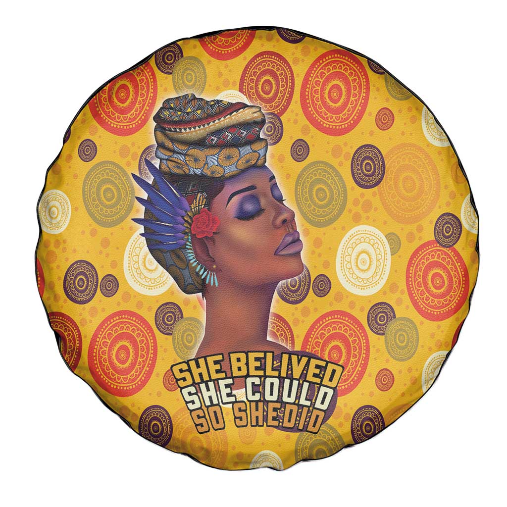 African She Believed Spare Tire Cover She Could So She Did