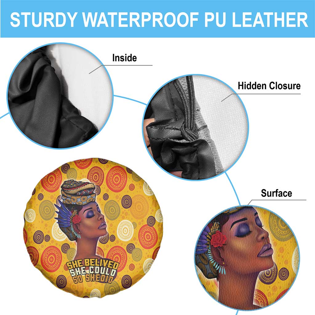 African She Believed Spare Tire Cover She Could So She Did