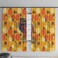 African She Believed Window Curtain She Could So She Did - Wonder Print Shop