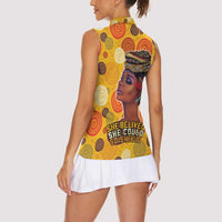 African She Believed Women Sleeveless Polo Shirt She Could So She Did - Wonder Print Shop