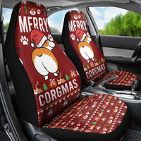 Funny Corgi Dog Car Seat Cover Merry CORGMAS Christmas - Wonder Print Shop