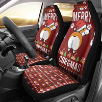 Funny Corgi Dog Car Seat Cover Merry CORGMAS Christmas - Wonder Print Shop