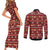 Funny Corgi Dog Couples Matching Short Sleeve Bodycon Dress and Long Sleeve Button Shirt Merry CORGMAS Christmas - Wonder Print Shop