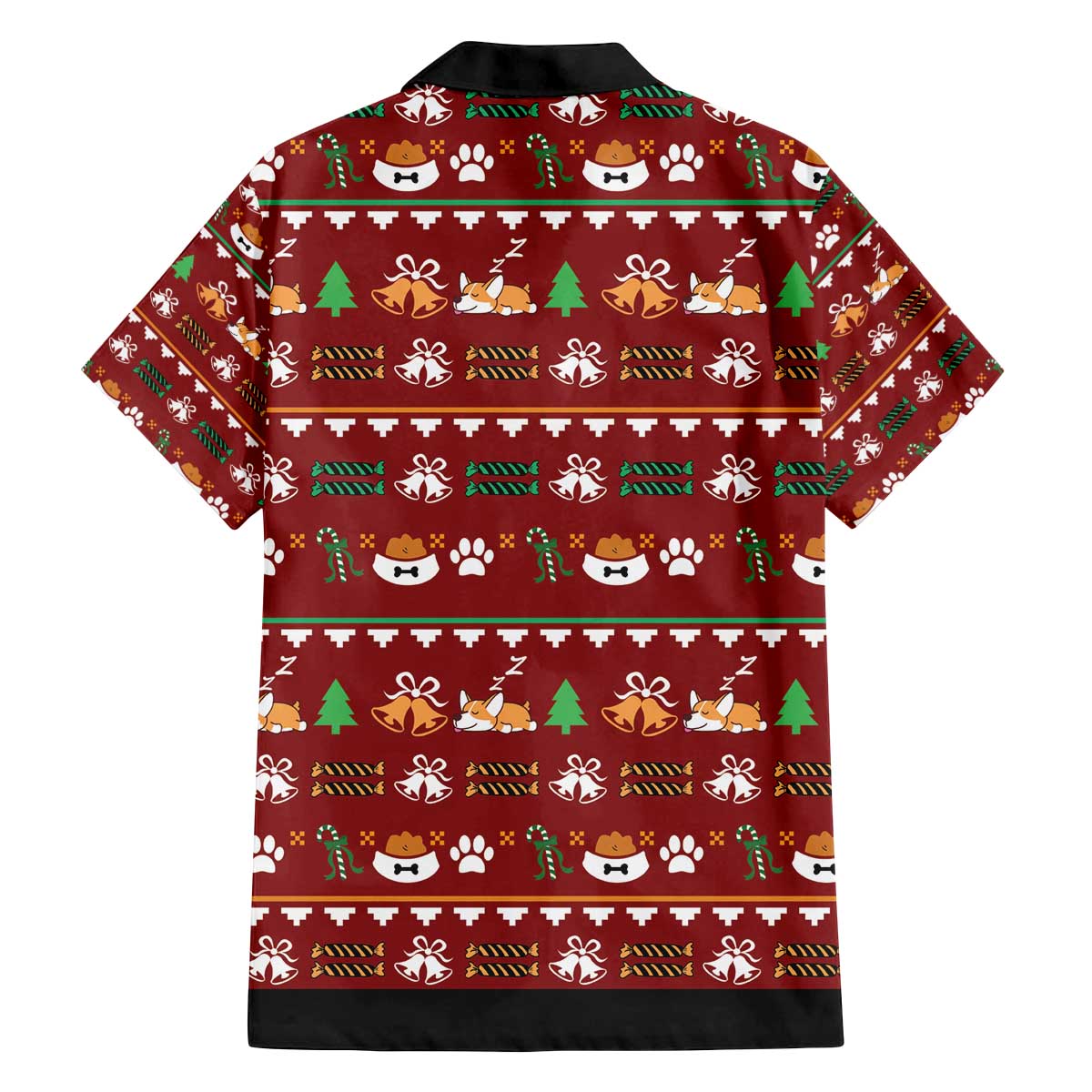 Funny Corgi Dog Family Matching Off The Shoulder Long Sleeve Dress and Hawaiian Shirt Merry CORGMAS Christmas - Wonder Print Shop