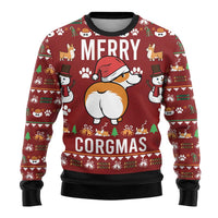 Funny Corgi Dog Ugly Christmas Sweater Merry CORGMAS Christmas - Wonder Print Shop