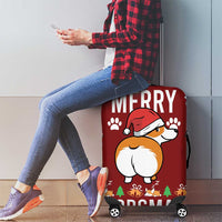 Funny Corgi Dog Luggage Cover Merry CORGMAS Christmas - Wonder Print Shop