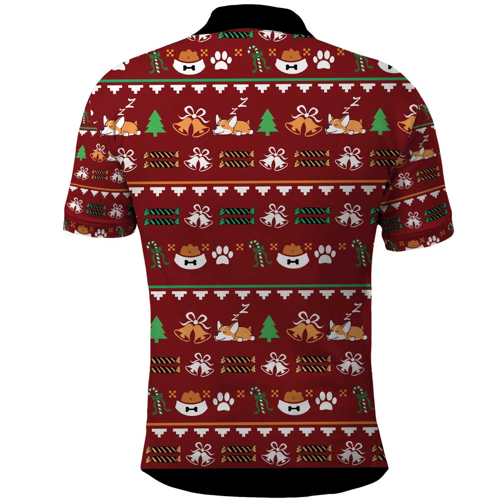 Funny Corgi Dog Polo Shirt Merry CORGMAS Christmas - Wonder Print Shop