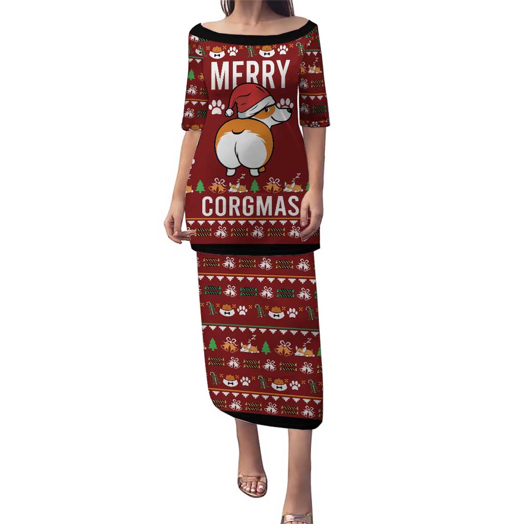 Funny Corgi Dog Puletasi Merry CORGMAS Christmas - Wonder Print Shop