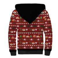 Funny Corgi Dog Sherpa Hoodie Merry CORGMAS Christmas - Wonder Print Shop