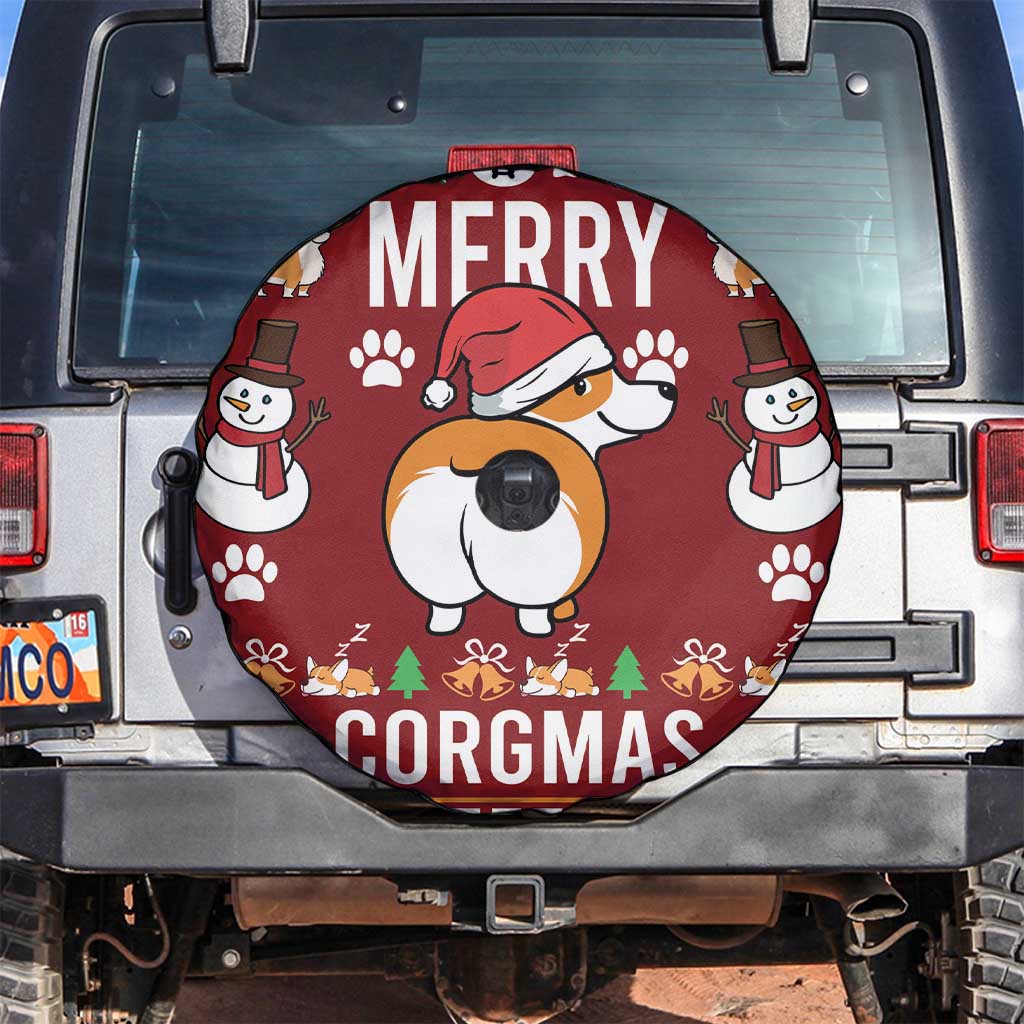 Funny Corgi Dog Spare Tire Cover Merry CORGMAS Christmas - Wonder Print Shop