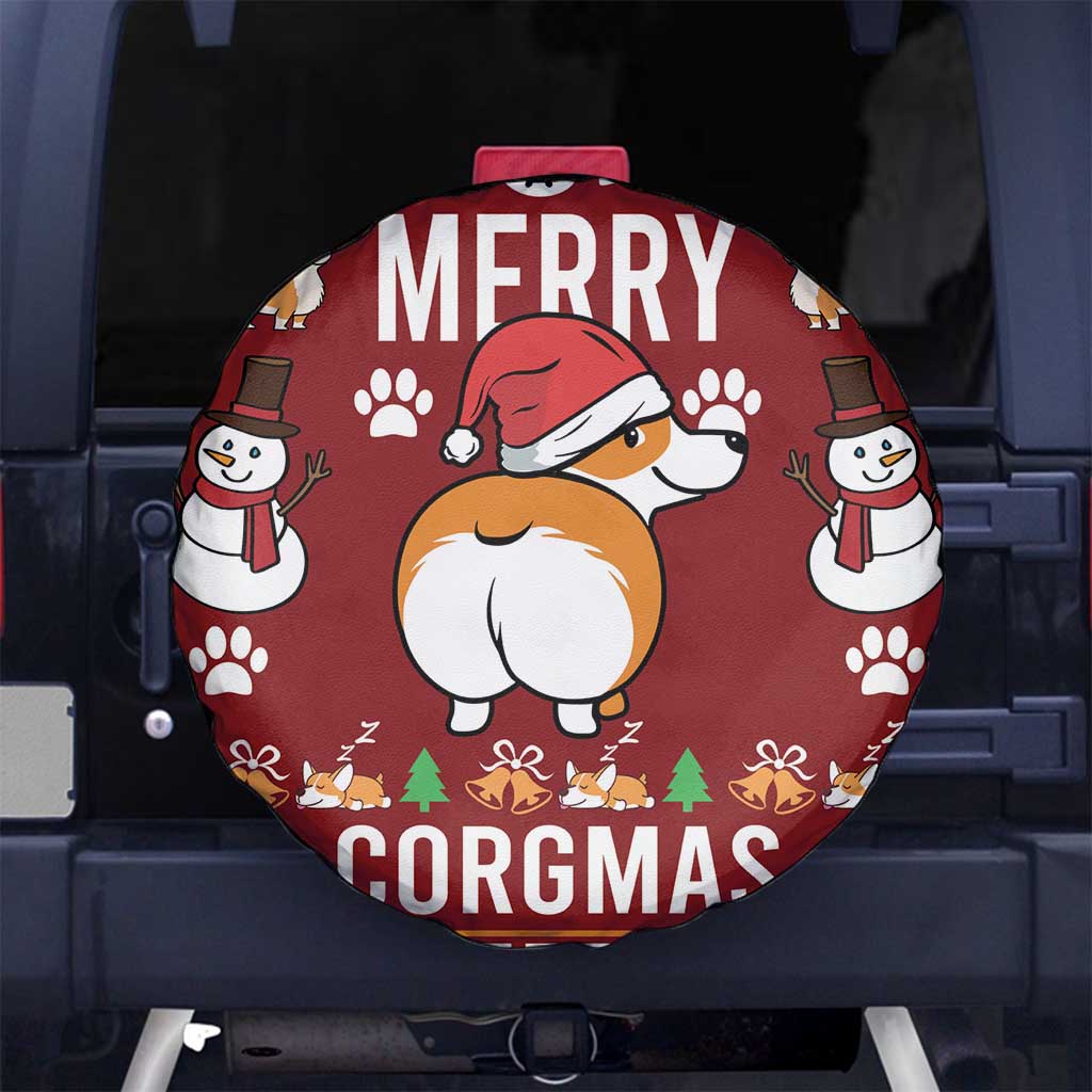 Funny Corgi Dog Spare Tire Cover Merry CORGMAS Christmas - Wonder Print Shop