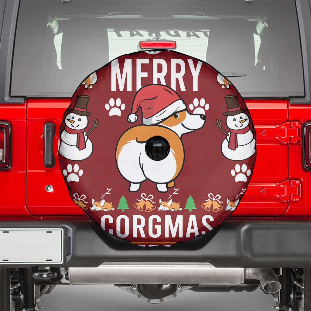 Funny Corgi Dog Spare Tire Cover Merry CORGMAS Christmas - Wonder Print Shop