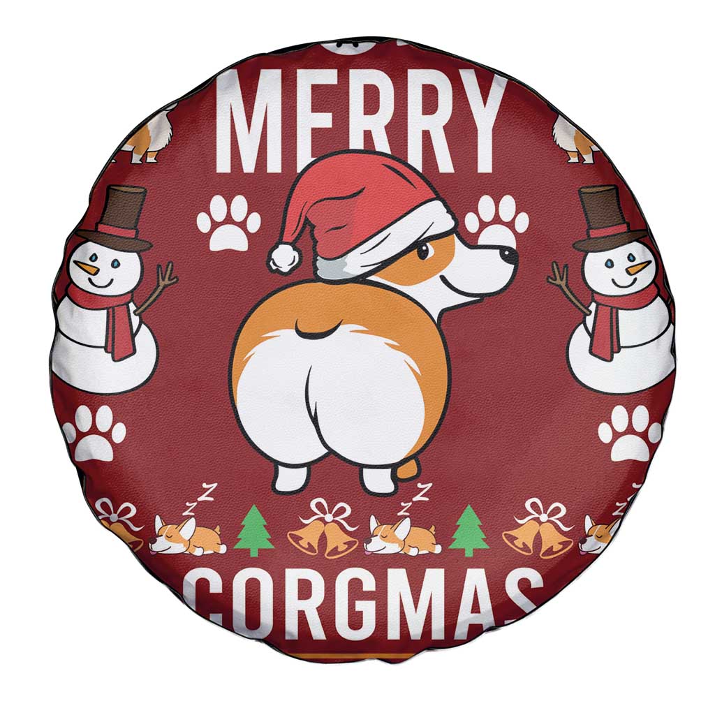 Funny Corgi Dog Spare Tire Cover Merry CORGMAS Christmas - Wonder Print Shop