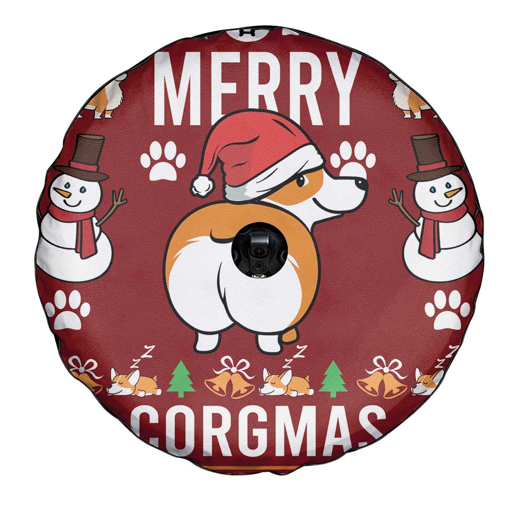 Funny Corgi Dog Spare Tire Cover Merry CORGMAS Christmas - Wonder Print Shop