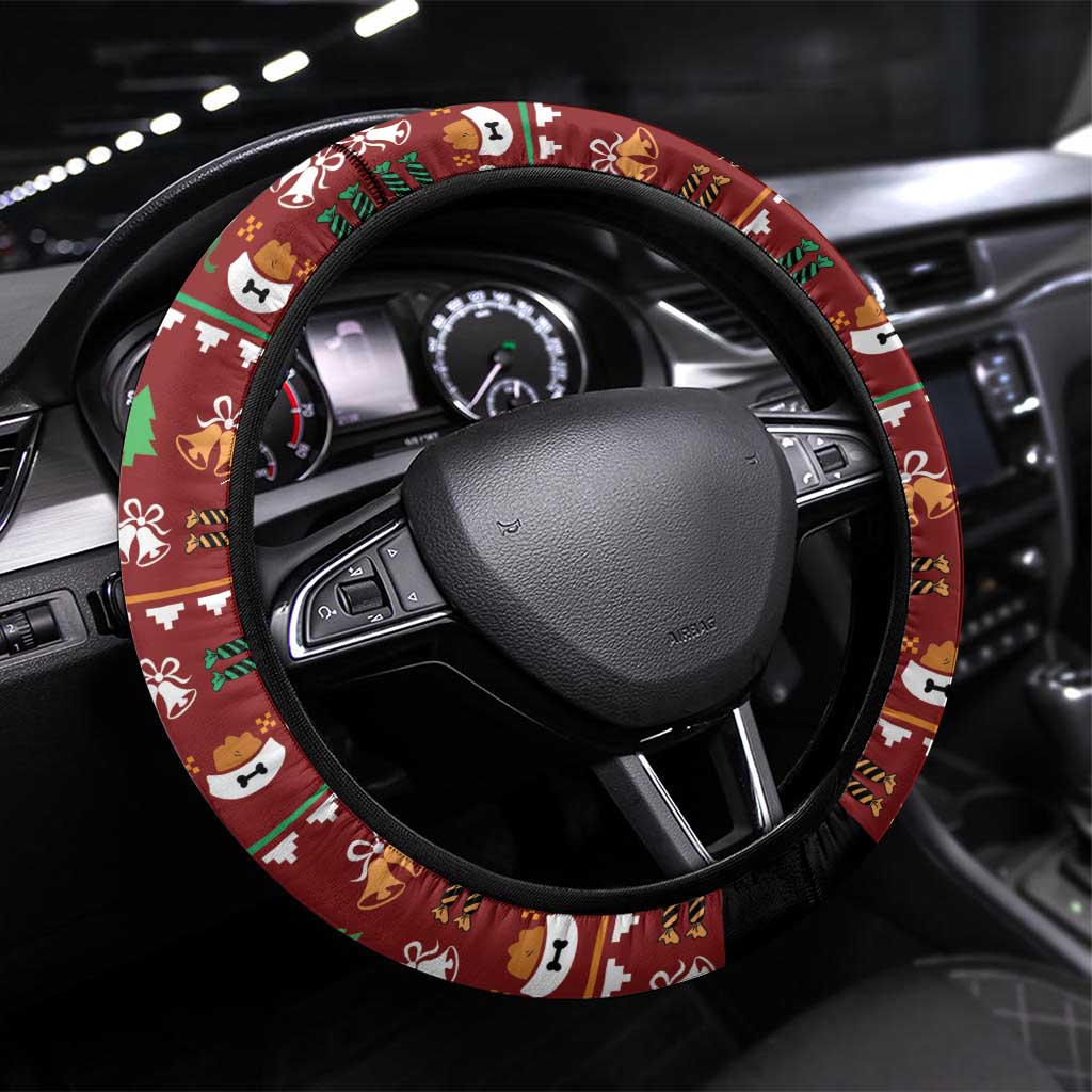 Funny Corgi Dog Steering Wheel Cover Merry CORGMAS Christmas - Wonder Print Shop