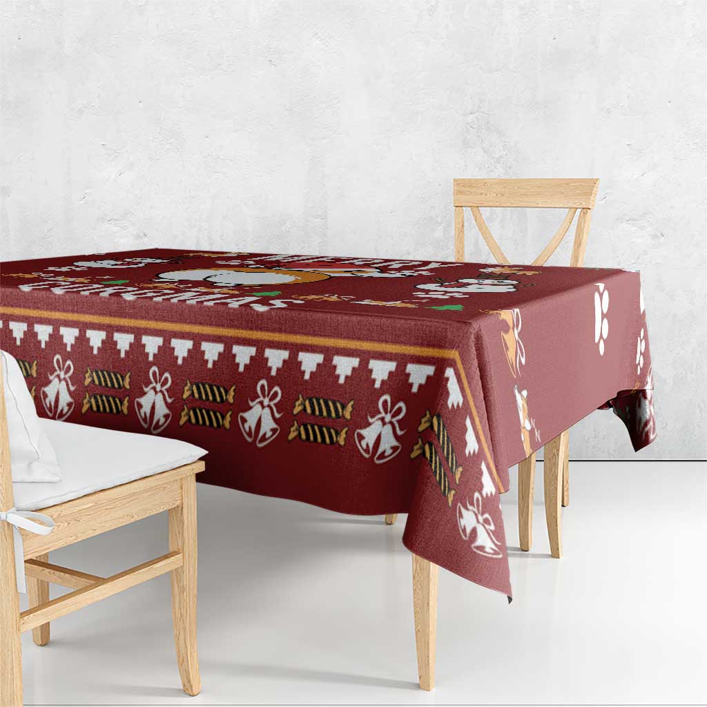 Funny Corgi Dog Tablecloth Merry CORGMAS Christmas - Wonder Print Shop
