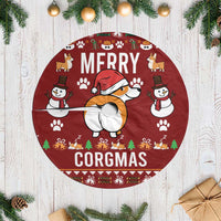 Funny Corgi Dog Tree Skirt Merry CORGMAS Christmas - Wonder Print Shop