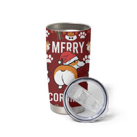 Funny Corgi Dog Tumbler Cup Merry CORGMAS Christmas - Wonder Print Shop