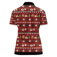 Funny Corgi Dog Women Polo Shirt Merry CORGMAS Christmas - Wonder Print Shop