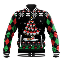 Golf Christmas Tree Snow Baseball Jacket - Wonder Print Shop