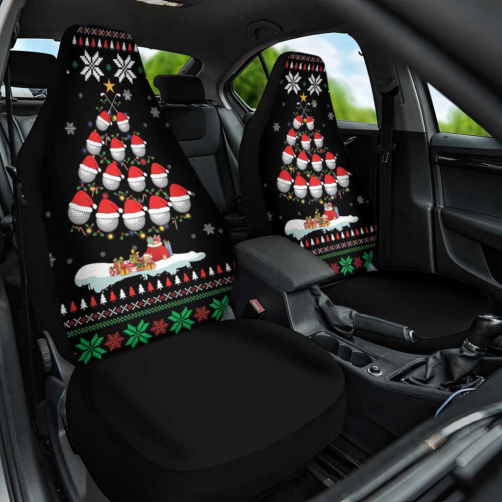 Golf Christmas Tree Snow Car Seat Cover - Wonder Print Shop