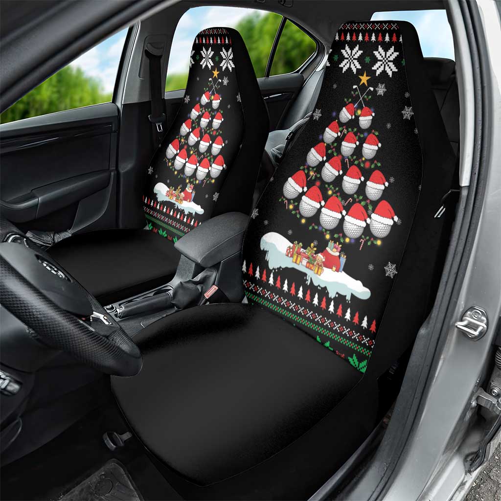 Golf Christmas Tree Snow Car Seat Cover - Wonder Print Shop