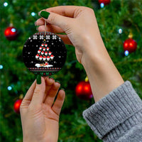 Golf Christmas Tree Snow Ceramic Ornament - Wonder Print Shop