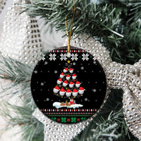 Golf Christmas Tree Snow Ceramic Ornament - Wonder Print Shop