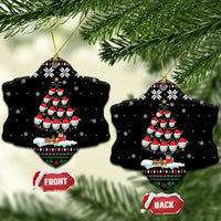 Golf Christmas Tree Snow Ceramic Ornament - Wonder Print Shop