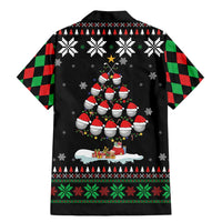 Golf Christmas Tree Snow Family Matching Mermaid Dress and Hawaiian Shirt - Wonder Print Shop