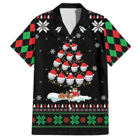 Golf Christmas Tree Snow Family Matching Off The Shoulder Long Sleeve Dress and Hawaiian Shirt - Wonder Print Shop