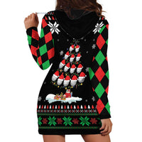 Golf Christmas Tree Snow Hoodie Dress - Wonder Print Shop