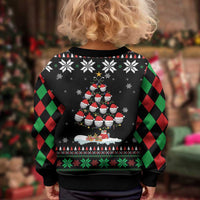 Golf Christmas Tree Snow Kid Ugly Christmas Sweater - Wonder Print Shop