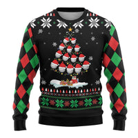 Golf Christmas Tree Snow Ugly Christmas Sweater - Wonder Print Shop