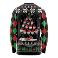 Golf Christmas Tree Snow Long Sleeve Shirt - Wonder Print Shop