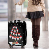 Golf Christmas Tree Snow Luggage Cover - Wonder Print Shop