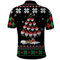 Golf Christmas Tree Snow Polo Shirt - Wonder Print Shop