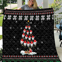 Golf Christmas Tree Snow Quilt - Wonder Print Shop