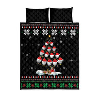 Golf Christmas Tree Snow Quilt Bed Set - Wonder Print Shop