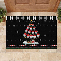 Golf Christmas Tree Snow Rubber Doormat - Wonder Print Shop